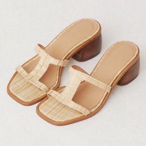 Paloma Wool Romina Wood Heel Sandals size 37